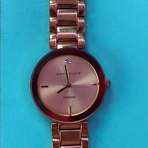 ROSE GOLD ANNE KLIEN WATCH